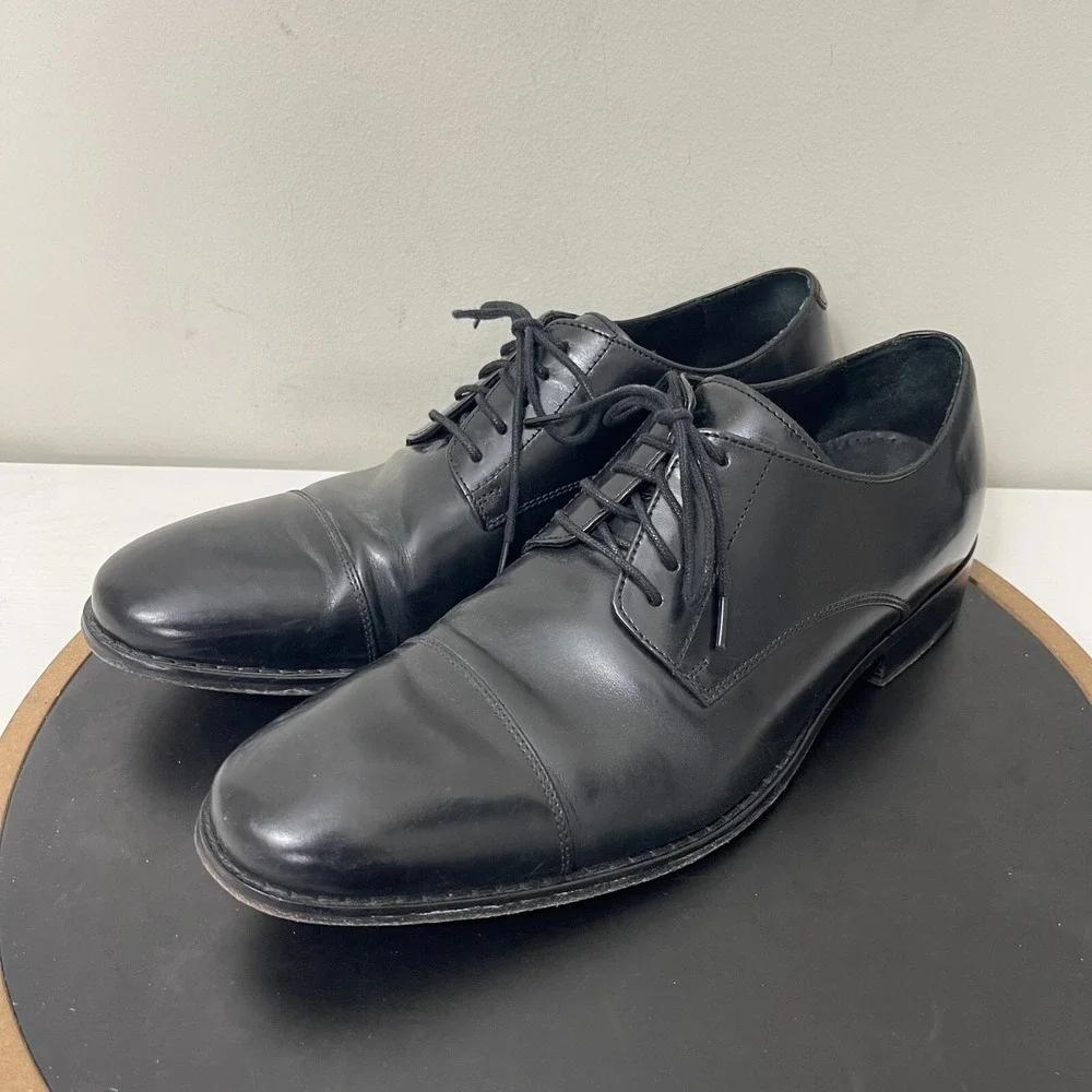 Cole Haan Air Giraldo Men 11 Cap Toe‎ Derby Black Business Casual Professional